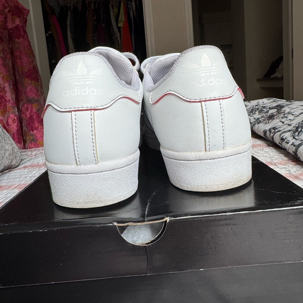 Adidas Men’s Superstar White Multicolor Sneakers - Picture 5 of 6